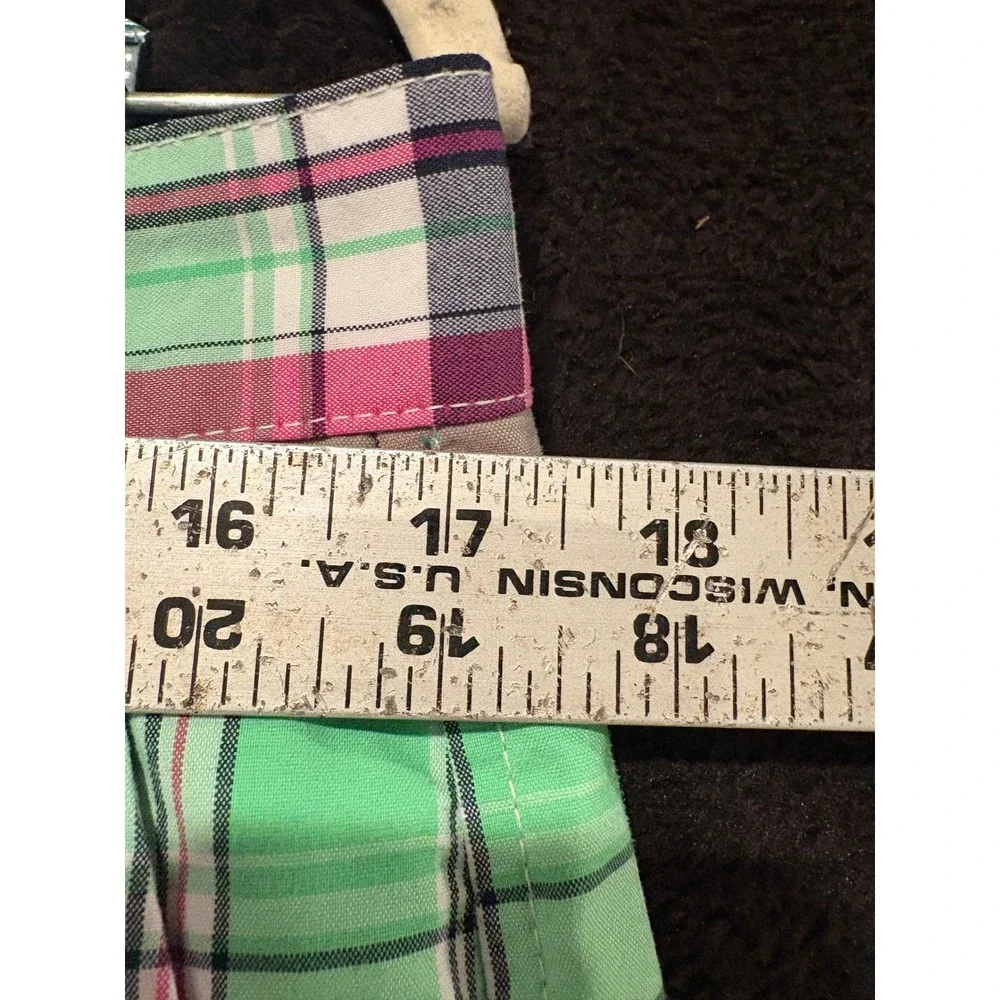 FootJoy‎ Golf Shorts Plaid Flat Front Casual Lightweight Size 34